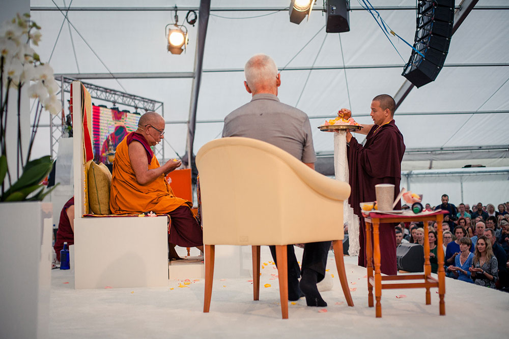 Sherab Gyaltsen Rinpoche At The International Summer Course